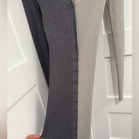 STAUD Shoko Colorblocked Sweater Dress Heather Grey Charcoal Size XS - Picture 3 of 6
